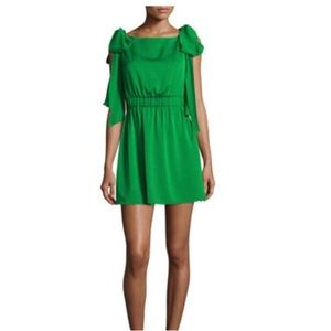 Milly- Emerald Green silk tank dress